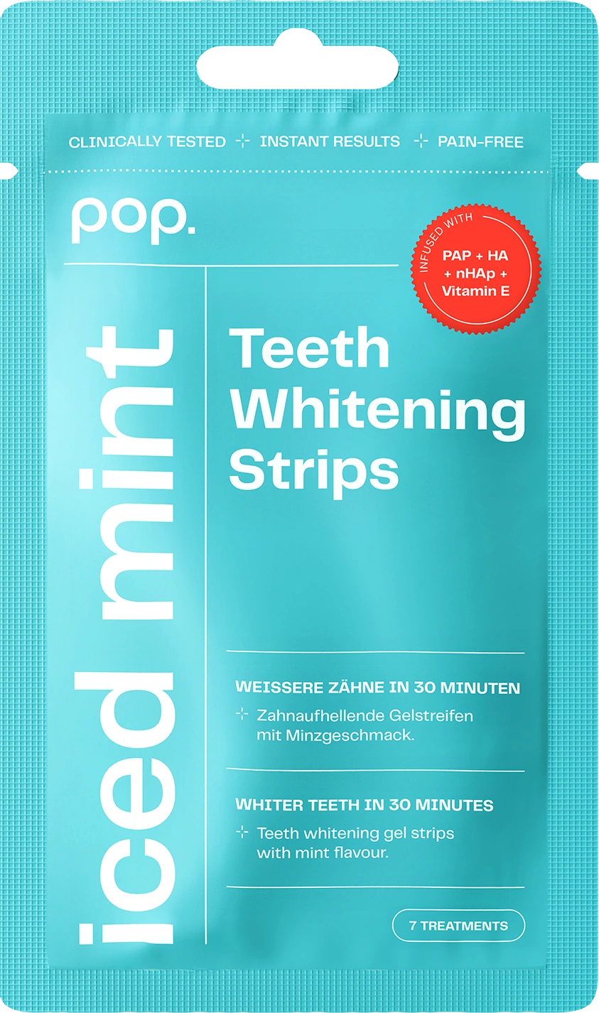POP Oral Beauty Teeth Whitening Strips - Iced Mint