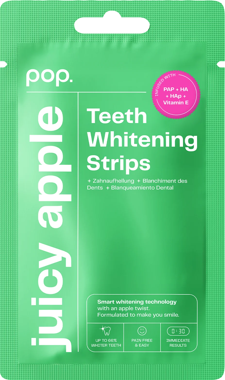 POP Oral Beauty Teeth Whitening Strips - Juicy Apple