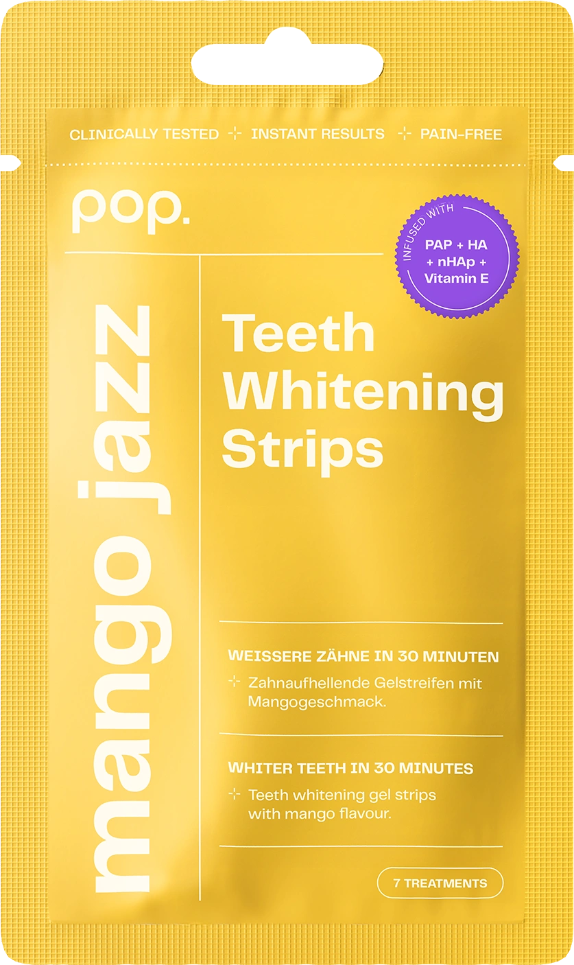 POP Oral Beauty Teeth Whitening Strips - Mango Jazz