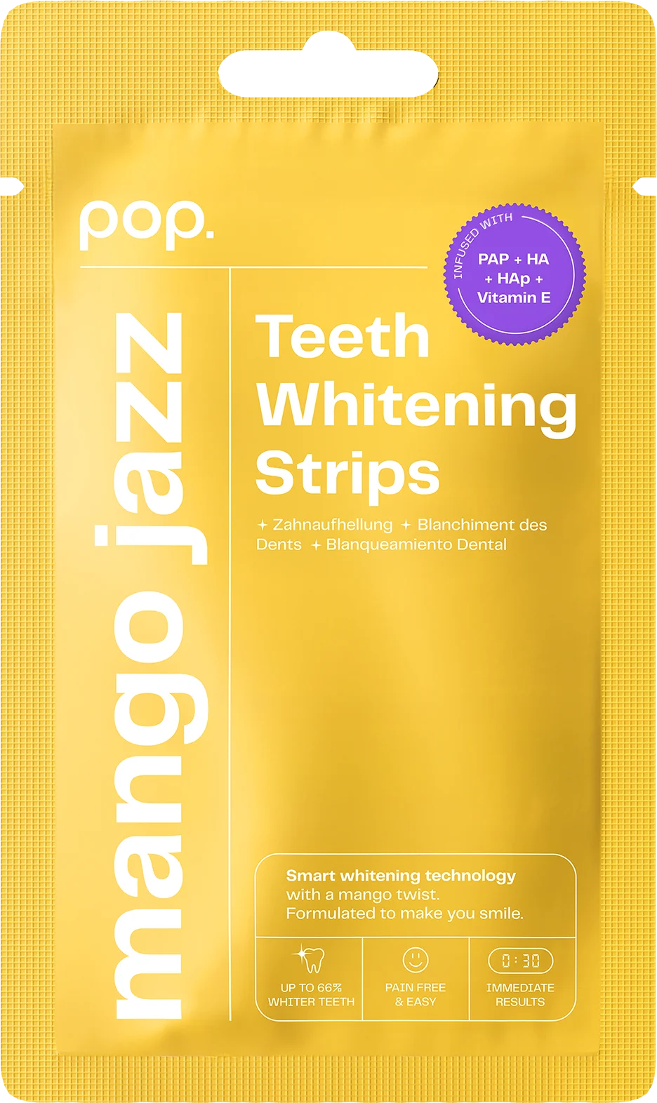 POP Oral Beauty Teeth Whitening Strips - Mango Jazz