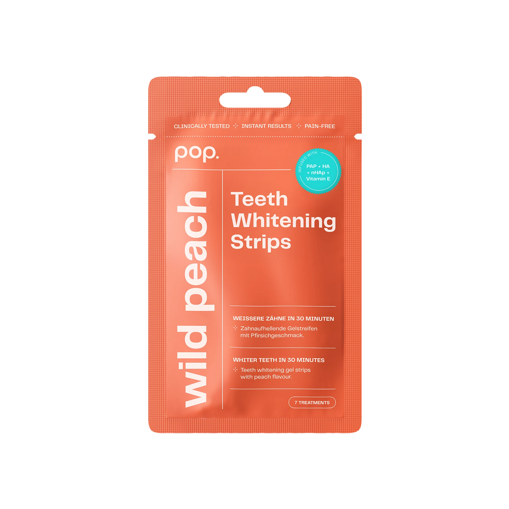 POP Oral Beauty Teeth Whitening Strips - Wild Peach