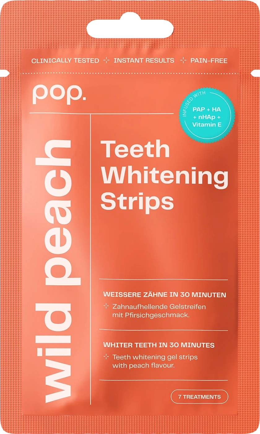 POP Oral Beauty Teeth Whitening Strips - Wild Peach