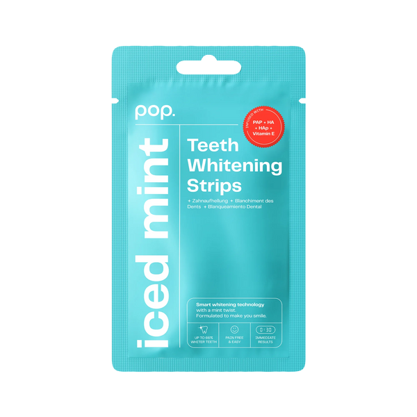 POP Oral Beauty Teeth Whitening Strips - Iced Mint