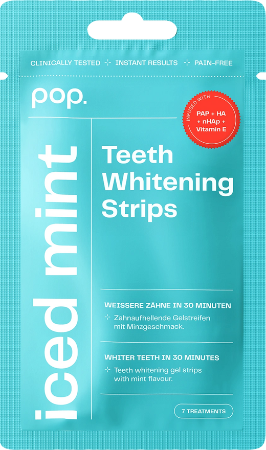POP Oral Beauty Teeth Whitening Strips - Iced Mint