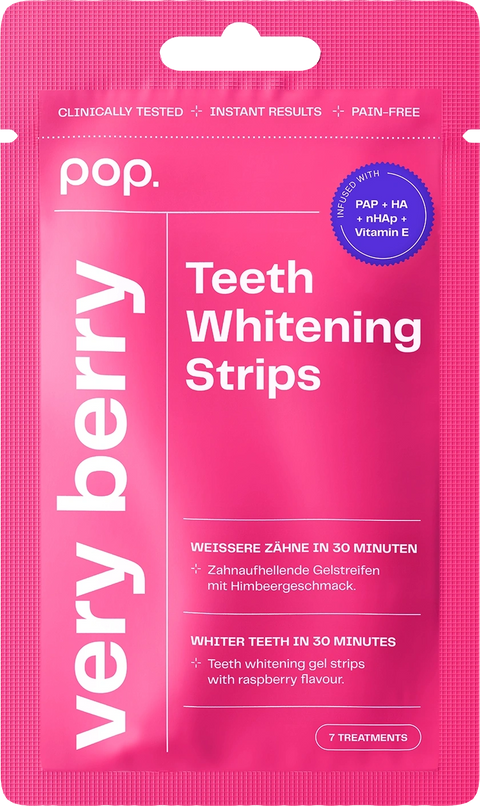 POP Oral Beauty Teeth Whitening Strips - Very Berry